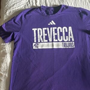 adidas Purple Trevecca Trojans Short Sleeve Tee
